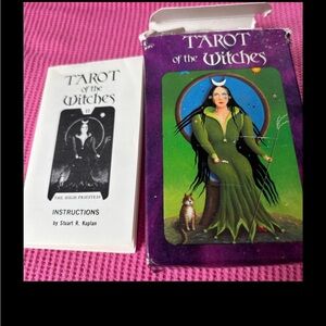 Tarot of the Witches card deck 1974 w instructions w 21 major Arcana & 56